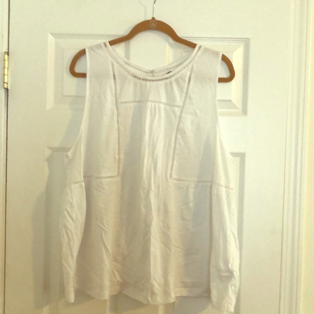 Old Navy white sleeveless shirt